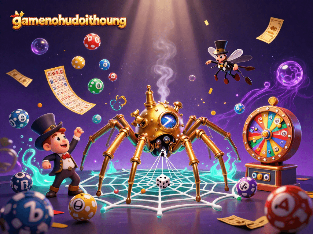 Experience gamenohudoithuong’s exhilarating gameplay with a lively scene showcasing a whimsical casino atmosphere.