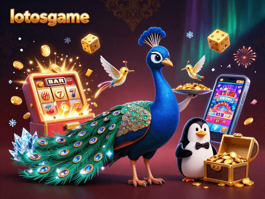 Experience vibrant winning moments at lotosgame with an interactive jackpot explosion and lively 3D characters.