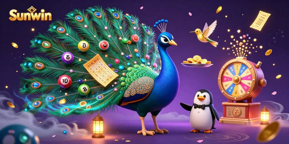 Experience thrilling wins with sunwin at the vibrant gambling scene featuring lively characters and games.