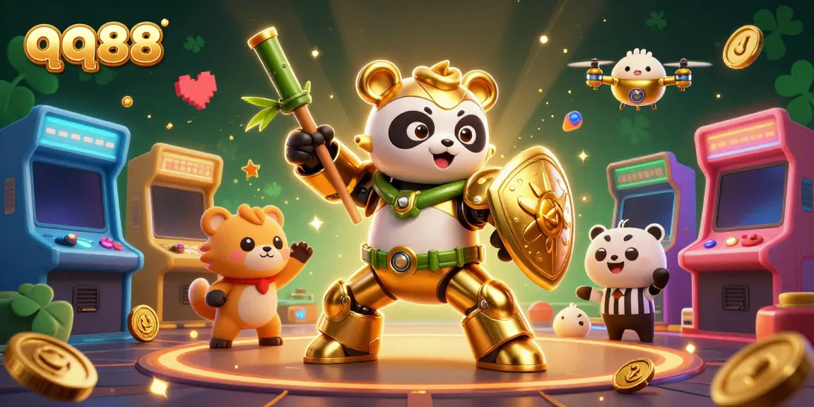 Experience thrilling gameplay at qq88 online casino with vibrant 3D characters and casino elements.