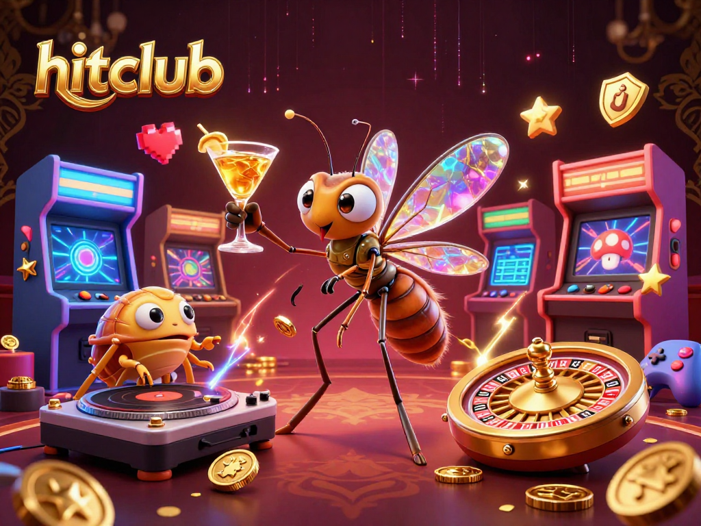 Experience thrilling gameplay with hitclub's vibrant casino atmosphere featuring unique characters.