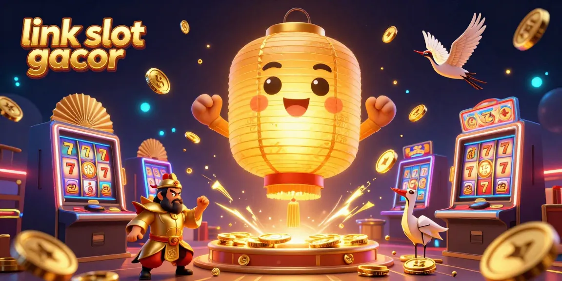 Engaging scene of link slot gacor featuring vibrant slot elements, showcasing jackpot excitement.