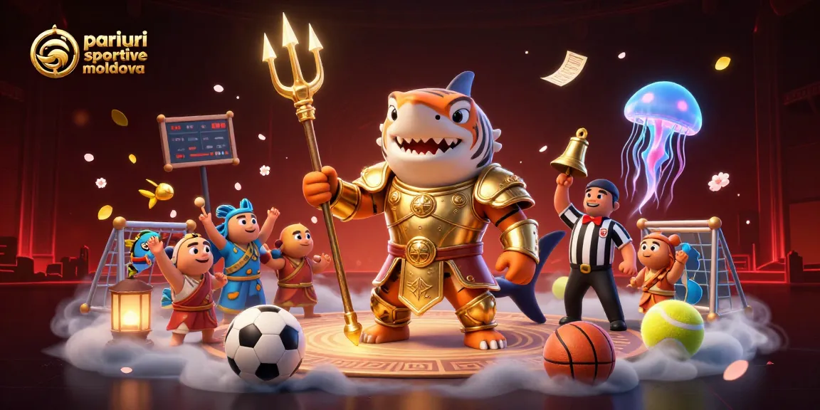 Joacă pariuri sportive în Moldova cu un tiger shark gladiator și elemente dinamice captivante.