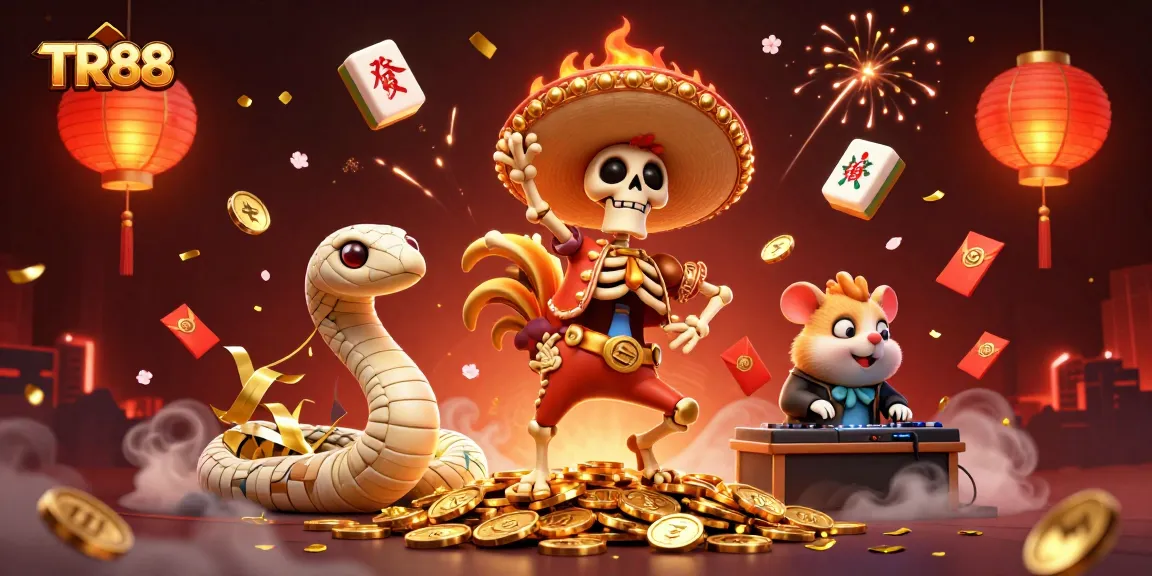 Experience the excitement of TR88 as a mariachi rooster celebrates winning on a sea of golden coins.