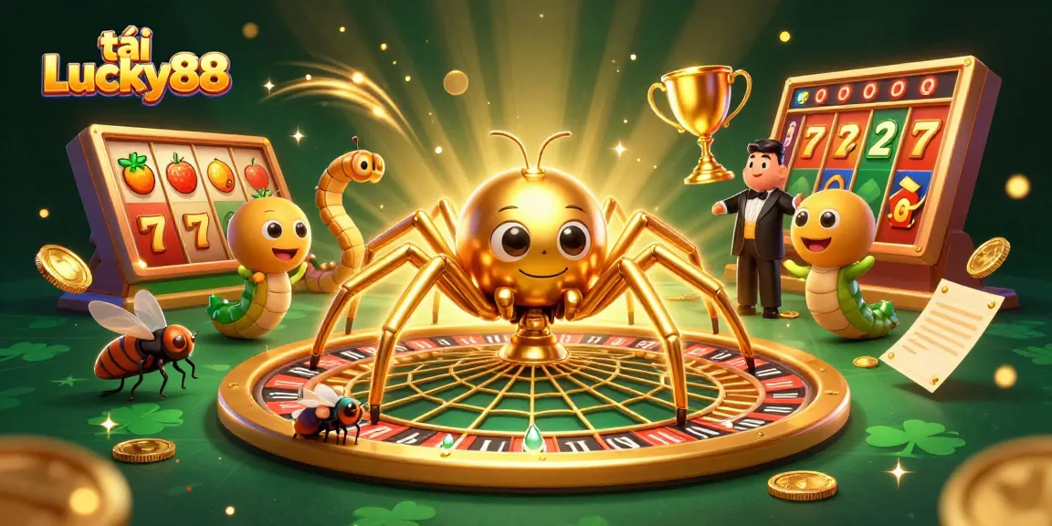 Experience the thrill of tải Lucky88 with an engaging casino scene featuring vibrant characters and dynamic elements.