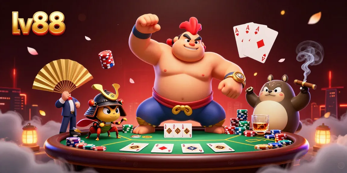 Experience high-stakes excitement with lv88 at a vibrant poker showdown featuring dynamic characters.
