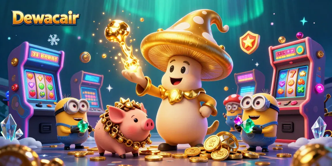 Dewacair welcomes players to a vibrant casino scene with golden magic, treasures, and gaming excitement.